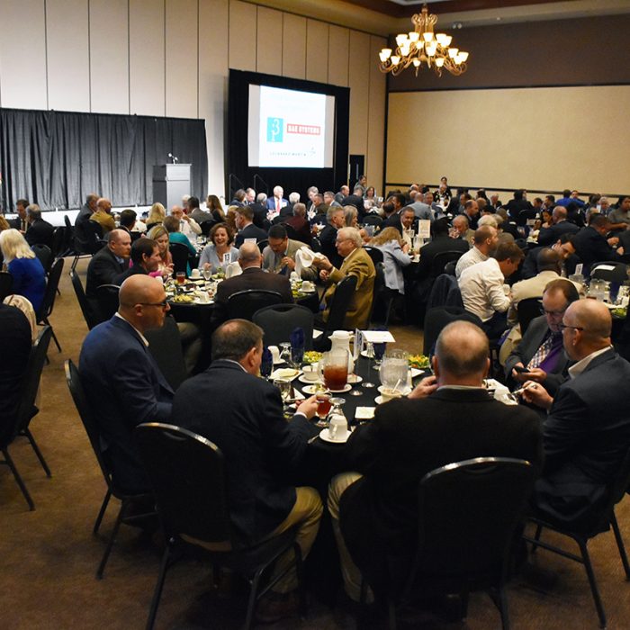 The Air, Space and Missile Defense Association recognizes several members of U.S. Army Space and Missile Defense Command and Redstone Arsenal at its annual luncheon at the Von Braun Center, Huntsville, Alabama, May 13, 2022. (photos by Ronald Bailey and Ayumi Davis)