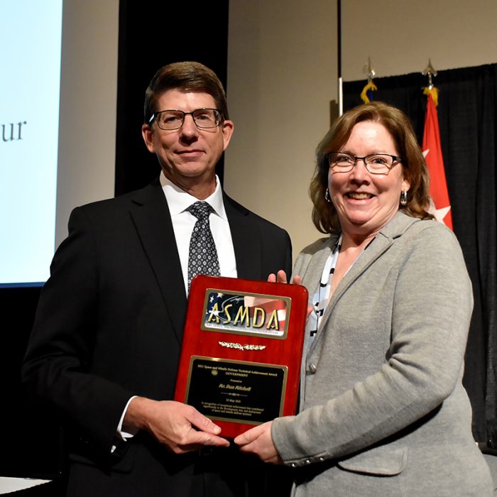 The Air, Space and Missile Defense Association recognizes several members of U.S. Army Space and Missile Defense Command and Redstone Arsenal at its annual luncheon at the Von Braun Center, Huntsville, Alabama, May 13, 2022. (photos by Ronald Bailey and Ayumi Davis)
