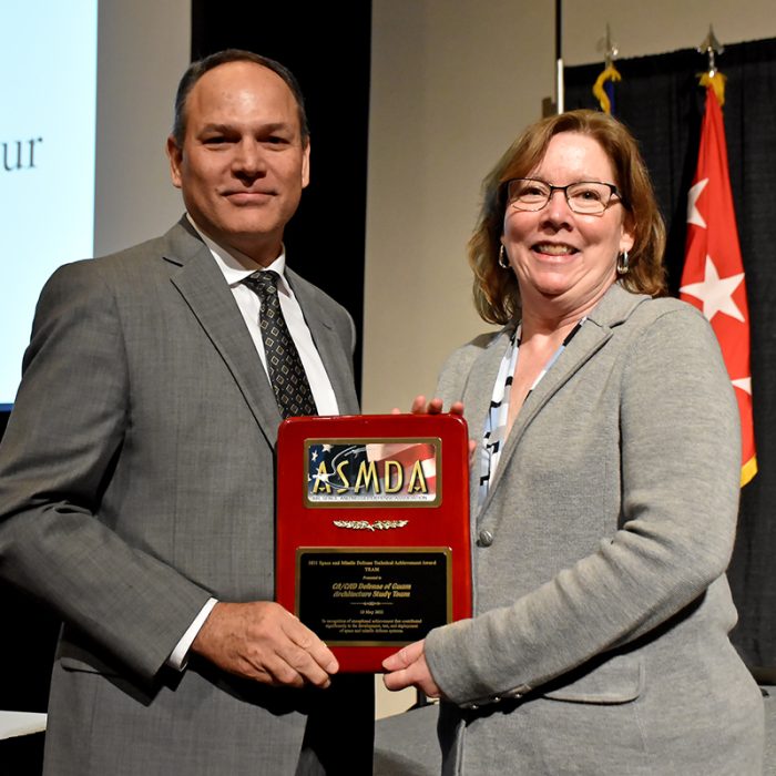 The Air, Space and Missile Defense Association recognizes several members of U.S. Army Space and Missile Defense Command and Redstone Arsenal at its annual luncheon at the Von Braun Center, Huntsville, Alabama, May 13, 2022. (photos by Ronald Bailey and Ayumi Davis)