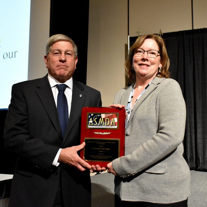 The Air, Space and Missile Defense Association recognizes several members of U.S. Army Space and Missile Defense Command and Redstone Arsenal at its annual luncheon at the Von Braun Center, Huntsville, Alabama, May 13, 2022. (photos by Ronald Bailey and Ayumi Davis)
