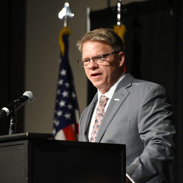 The Air, Space and Missile Defense Association recognizes several members of U.S. Army Space and Missile Defense Command and Redstone Arsenal at its annual luncheon at the Von Braun Center, Huntsville, Alabama, May 13, 2022. (photos by Ronald Bailey and Ayumi Davis)
