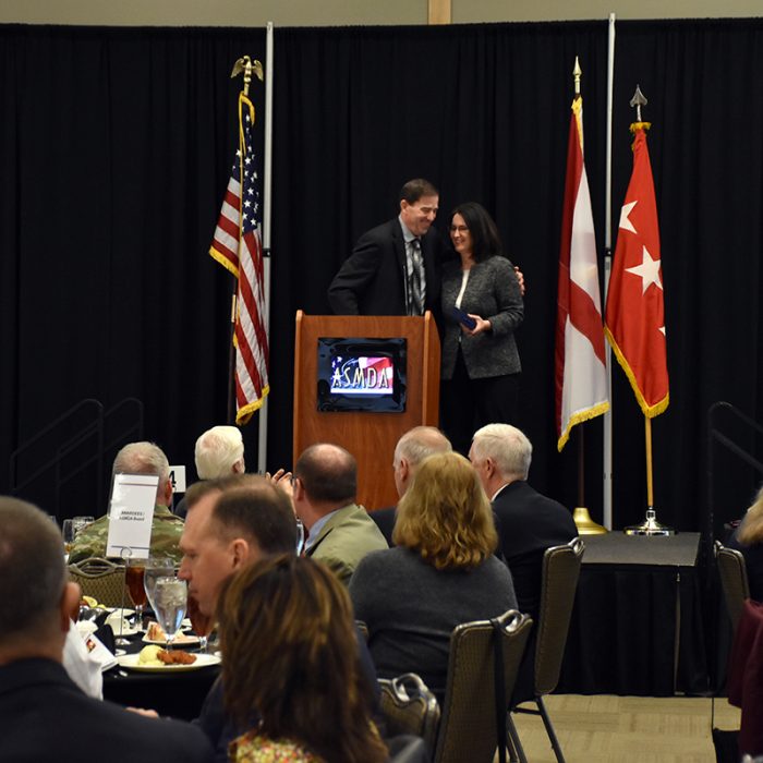 LTG James Dickinson is the guest speaker during the 24th Air, Space and Missile Defense Association annual luncheon Feb. 21 at the Jackson Center in Huntsville, Alabama.