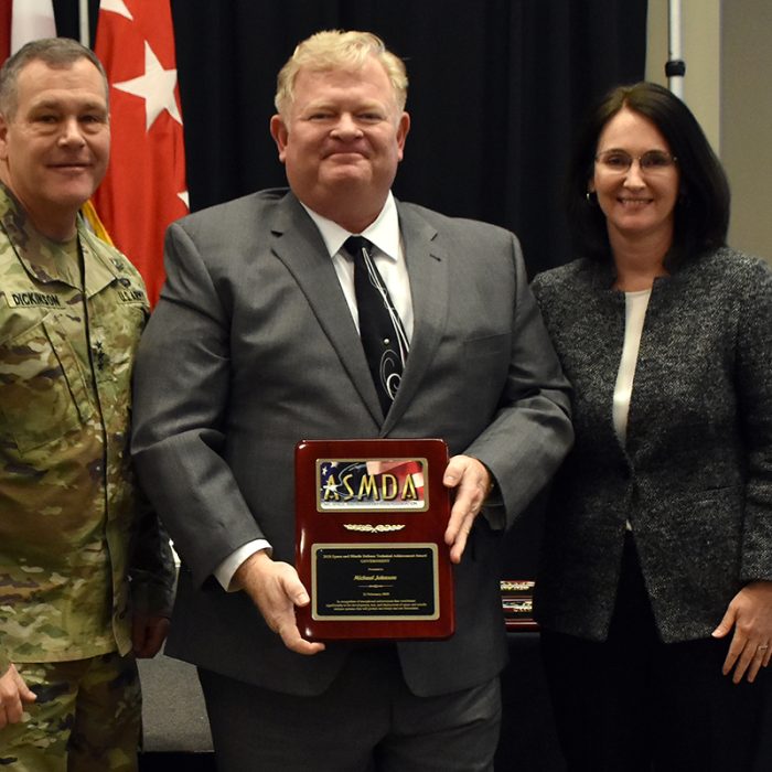 LTG James Dickinson is the guest speaker during the 24th Air, Space and Missile Defense Association annual luncheon Feb. 21 at the Jackson Center in Huntsville, Alabama.