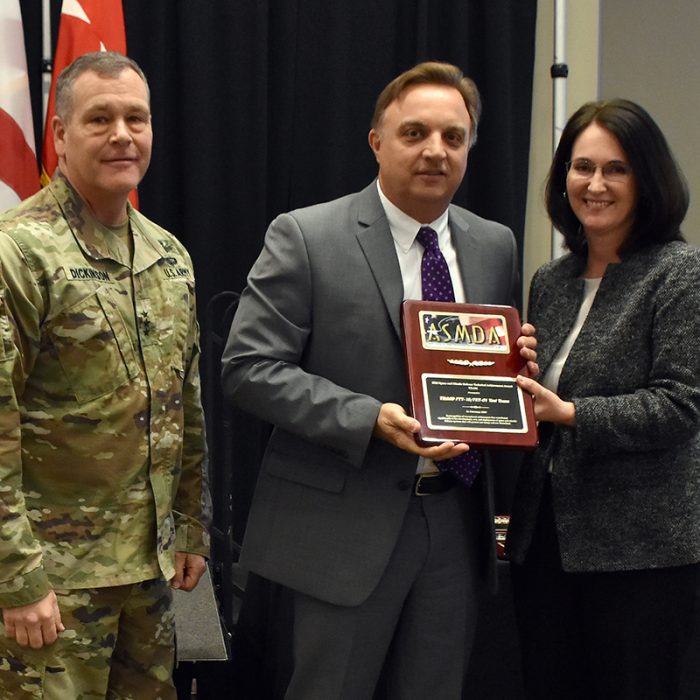 LTG James Dickinson is the guest speaker during the 24th Air, Space and Missile Defense Association annual luncheon Feb. 21 at the Jackson Center in Huntsville, Alabama.