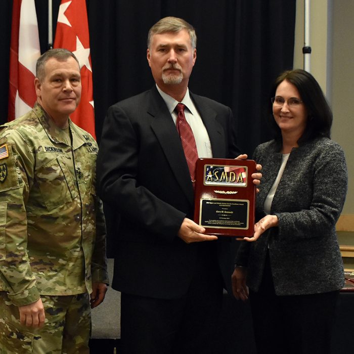 LTG James Dickinson is the guest speaker during the 24th Air, Space and Missile Defense Association annual luncheon Feb. 21 at the Jackson Center in Huntsville, Alabama.