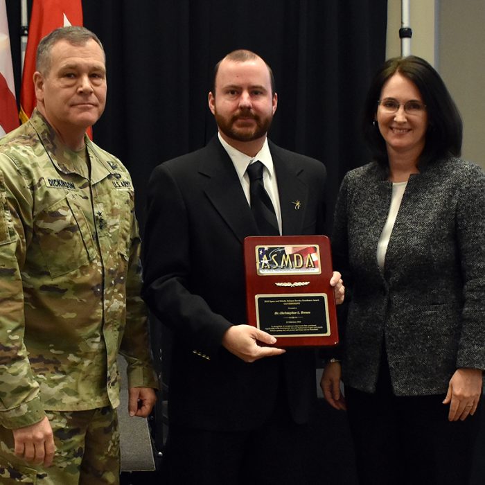 LTG James Dickinson is the guest speaker during the 24th Air, Space and Missile Defense Association annual luncheon Feb. 21 at the Jackson Center in Huntsville, Alabama.