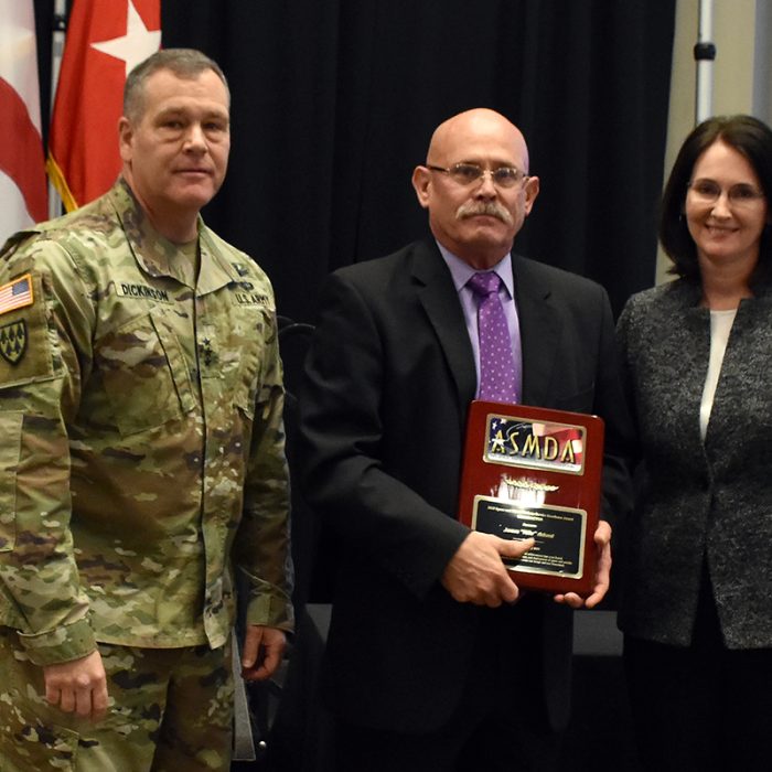 LTG James Dickinson is the guest speaker during the 24th Air, Space and Missile Defense Association annual luncheon Feb. 21 at the Jackson Center in Huntsville, Alabama.
