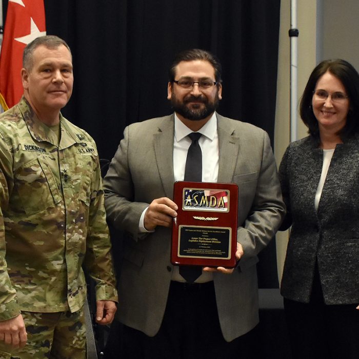 LTG James Dickinson is the guest speaker during the 24th Air, Space and Missile Defense Association annual luncheon Feb. 21 at the Jackson Center in Huntsville, Alabama.