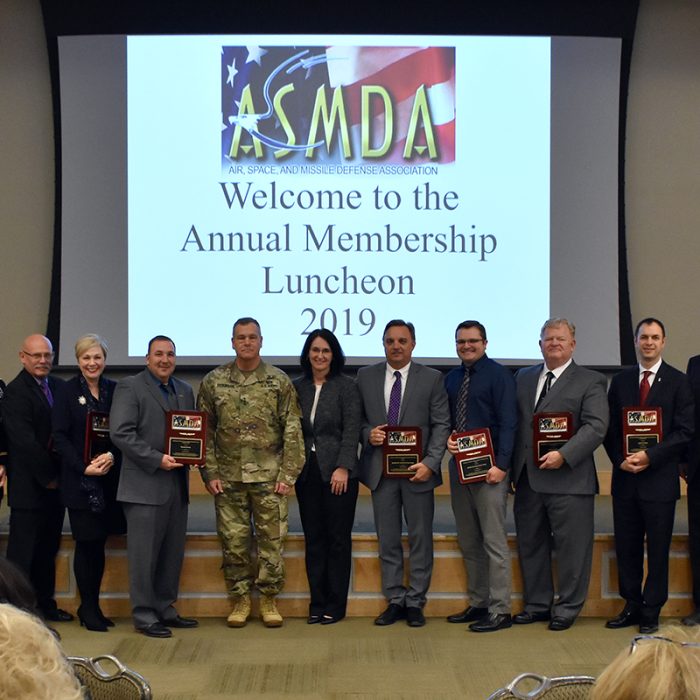 LTG James Dickinson is the guest speaker during the 24th Air, Space and Missile Defense Association annual luncheon Feb. 21 at the Jackson Center in Huntsville, Alabama.